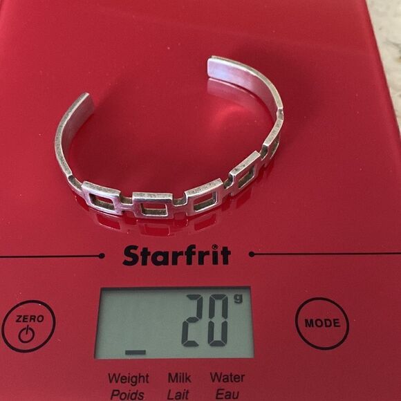 Vintage 925 Sterling Silver Cuff Bracelet Unisex - Picture 9 of 10